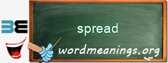 WordMeaning blackboard for spread